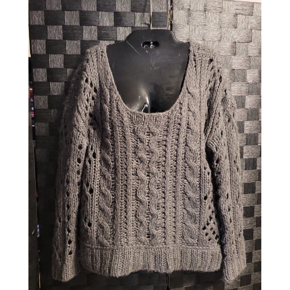 Free People Grey Wool Sweater size Small